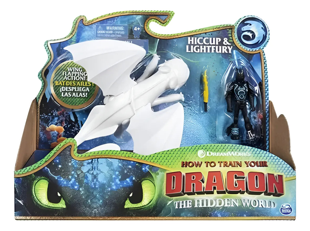 Muñeco Y Dragon Como Entrenar A Tu Dragon Furia luminosa