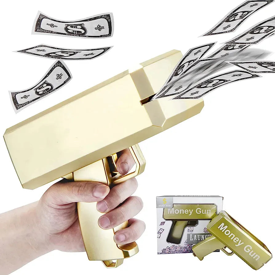Pistola Lanza Dinero Billetes Fiesta Cotillón