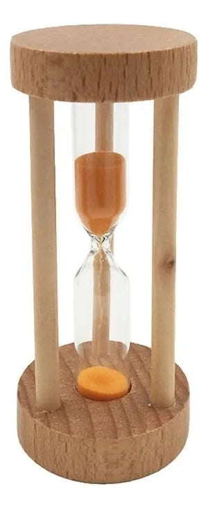 Reloj De Arena En Madera 3 Minutos Varios Colores