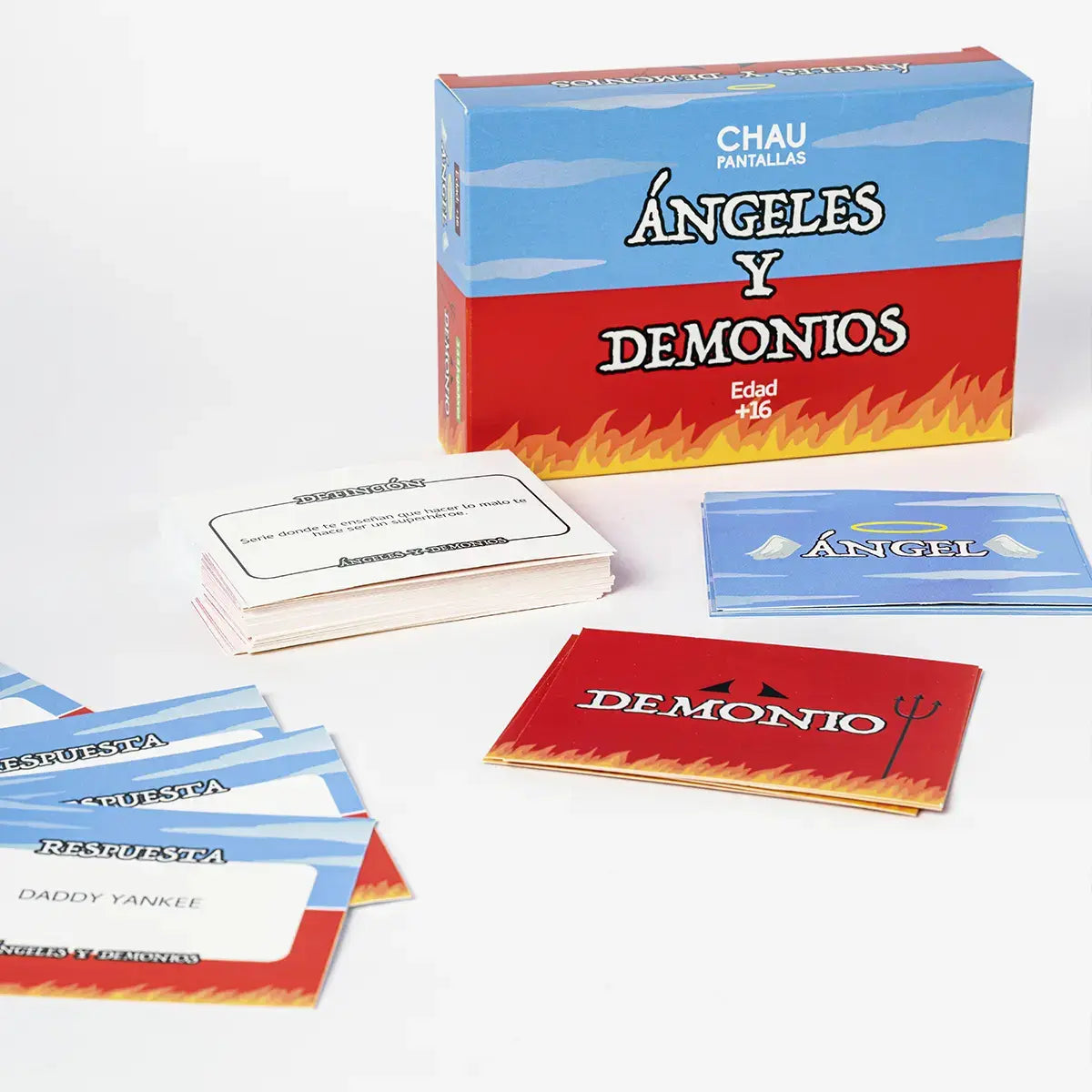 Juego Cartas Angeles Y Demonios Chau Pantallas