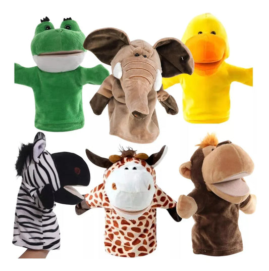 Títeres de Peluche Marionetas De Mano Animal 25cm