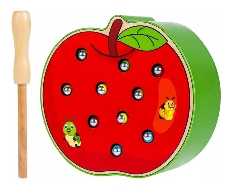 Jueguete Atrapa Insecto Madera Montessori Magnético