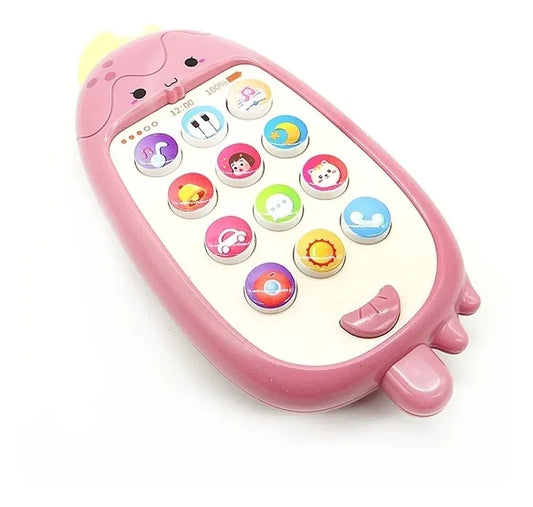 Telefono Celular Bebé Infantil A Pila Sonido Música