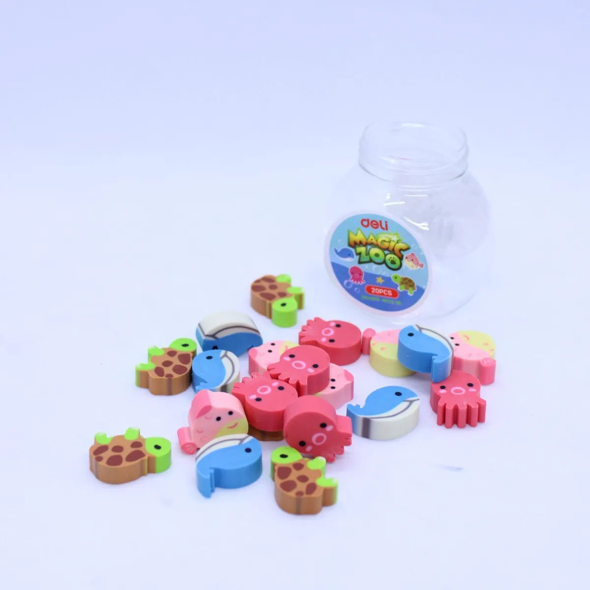 Goma De Borrar Deli Mini Zoo Animales Magic X20