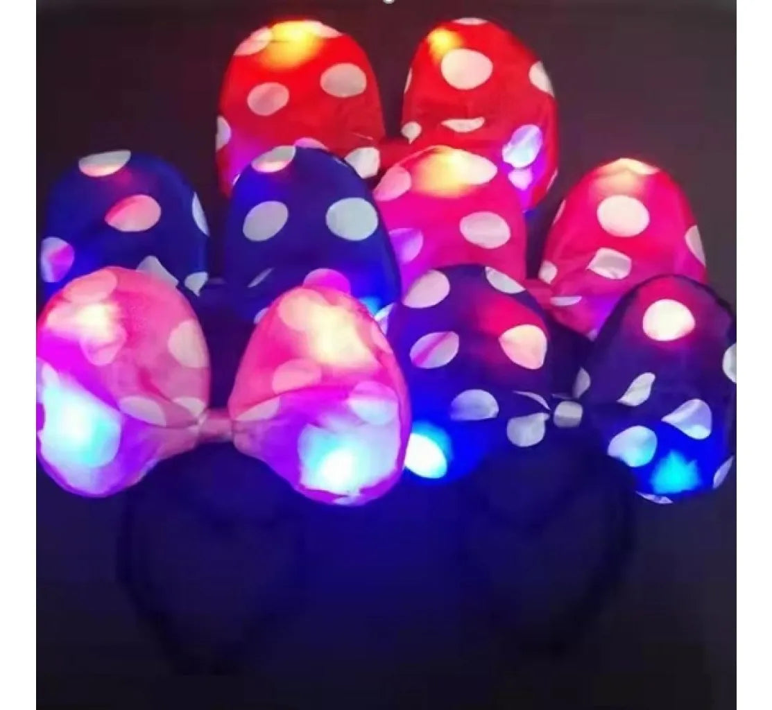 Tiara Vincha De Minnie Con Luz Cosplay Disfraz