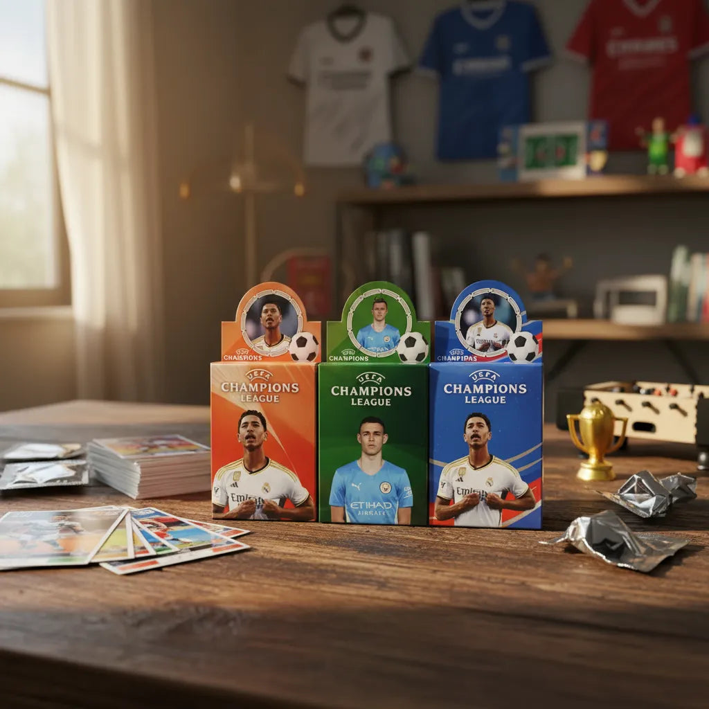 Mazo de Cartas Coleccionables de la Champions league Futbol