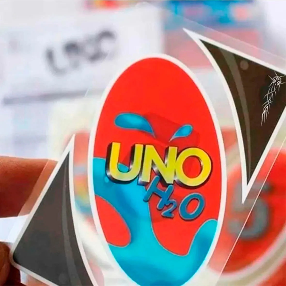 Juego Cartas Uno H2o Previa Transparentes Genéricas