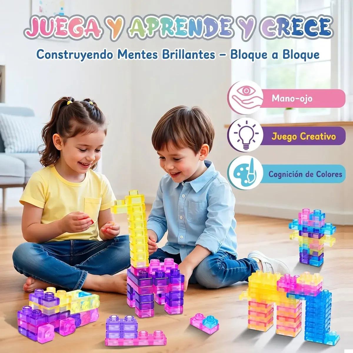 Bloques De Construccion Blandos Gelatina 40pcs