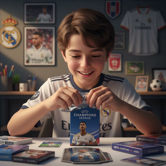 Mazo de Cartas Coleccionables de la Champions league Futbol