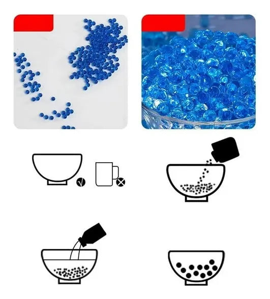 Repuestos Bolitas Biogel Para armas 13000 Pcs Varios Colores