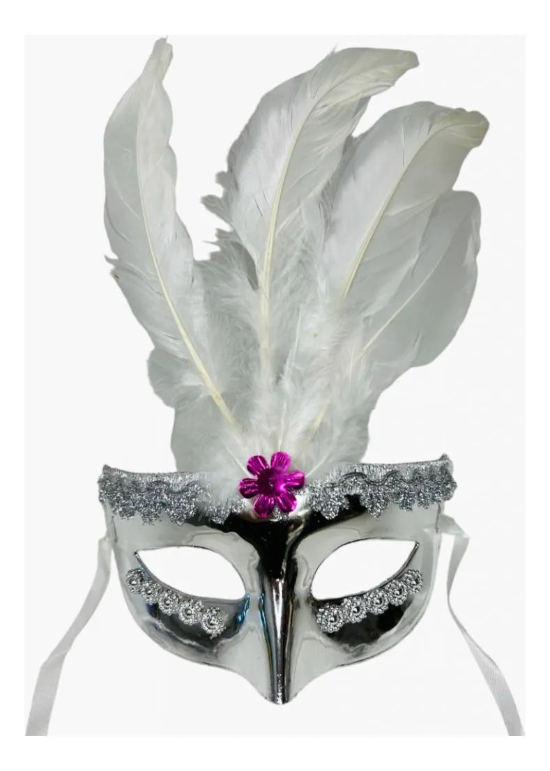 Antifaz Con Plumas Varios Colores