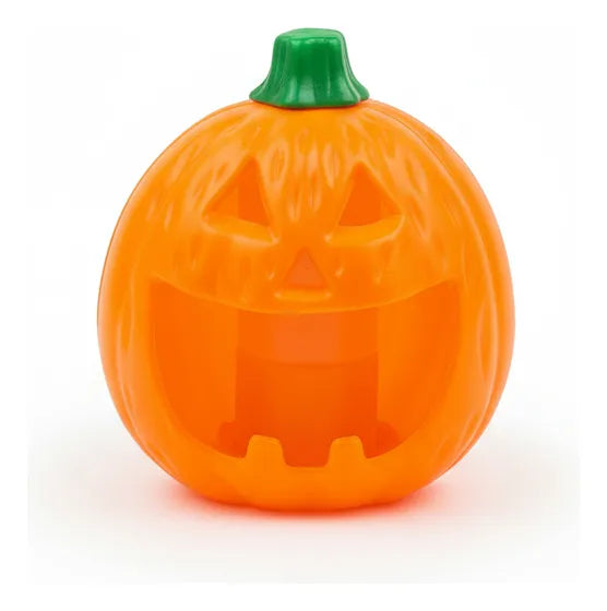 Veladora Led Calabaza De Halloween Con Tapa Verde