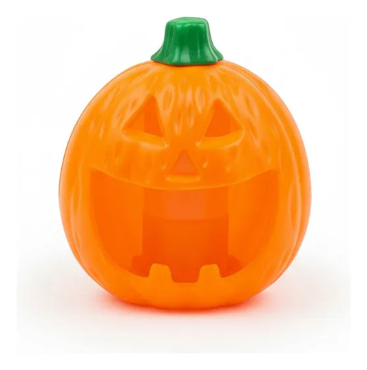 Veladora Led Calabaza De Halloween Con Tapa Verde