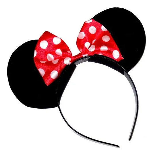 Vincha Tiara De Minnie Mouse Con Moño
