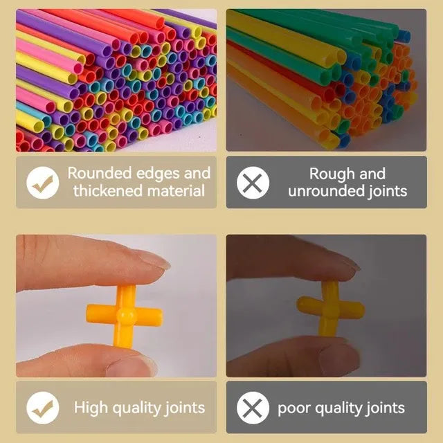 Juego De Encastre Palitos Con Conectores 110pcs