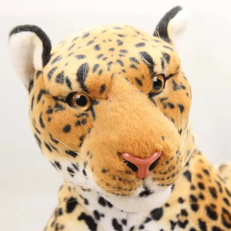 Peluche De Leopardo 80cm Grande Importado Realista