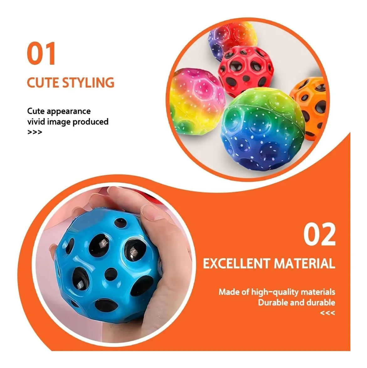 Squishy Estilo Luna Multicolor Rebota Antiestres