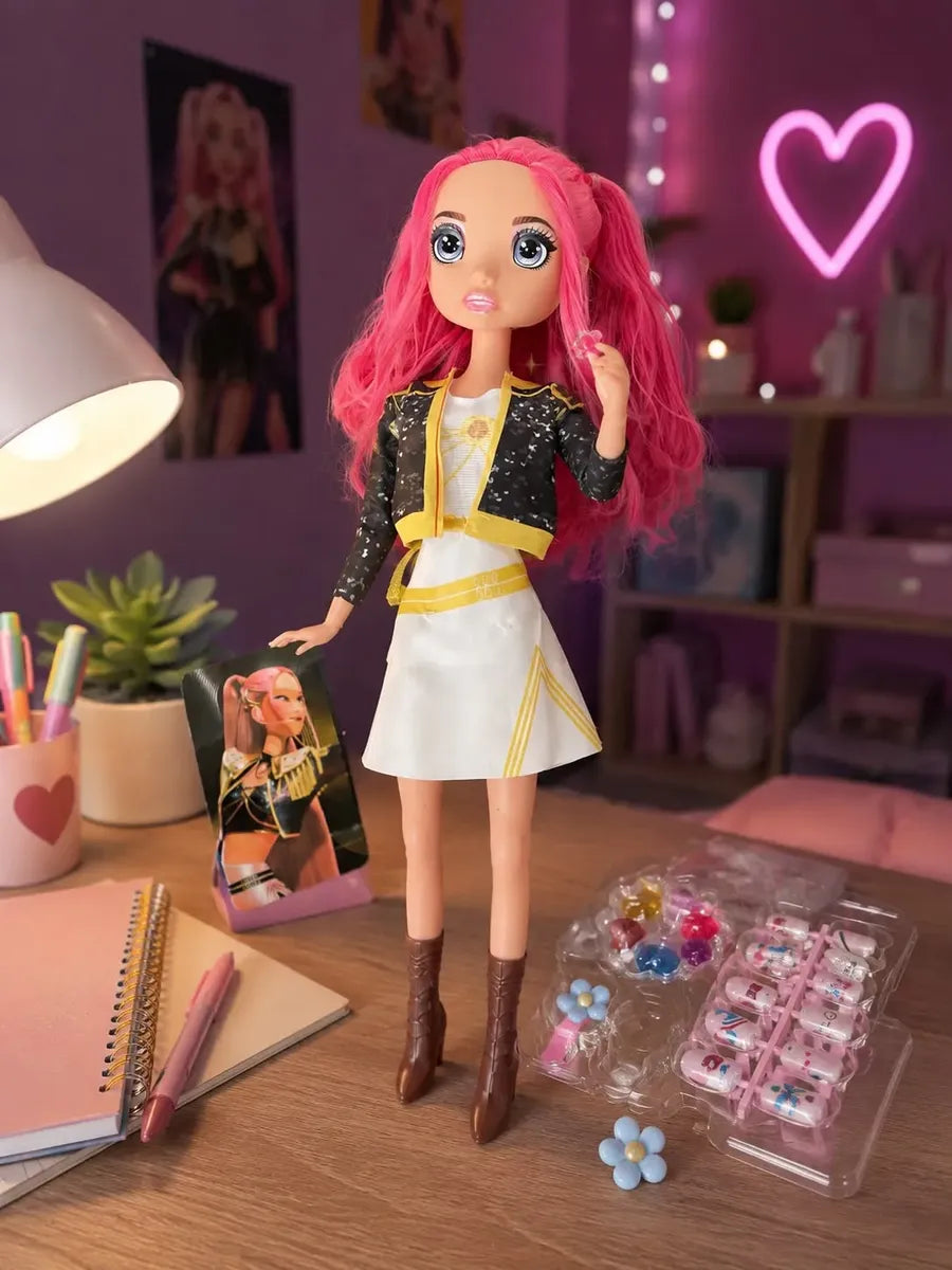 Muñeca Guerrera Kpop Mira 60cm Con Accesorios