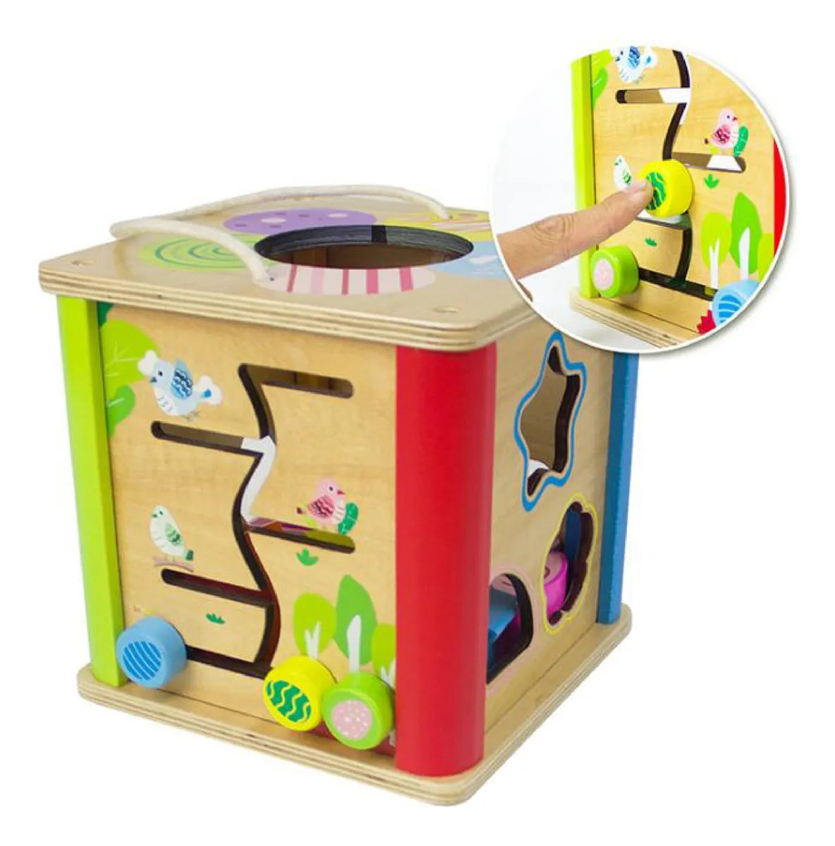 Cubo Didáctico En Madera Multifuncional Montessori