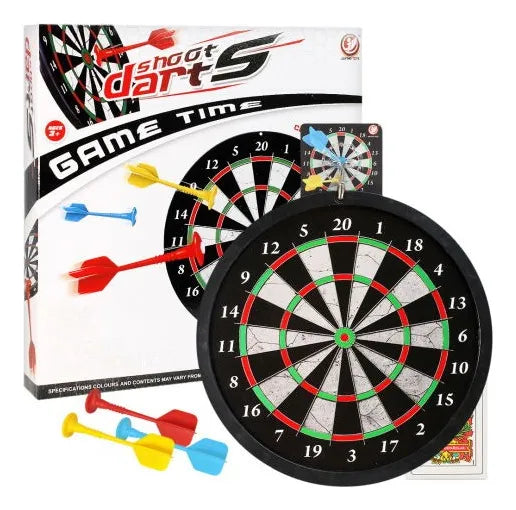 Juego De Dardos Con Velcro Doble Cara 26cm