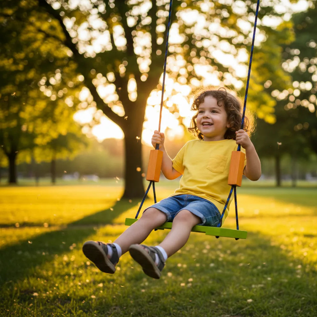 Hamaca En Madera Infantil 45x25cm
