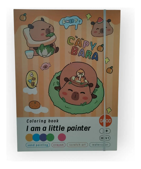 Set De Arte Capibara 38 En 1 Colores Crayones
