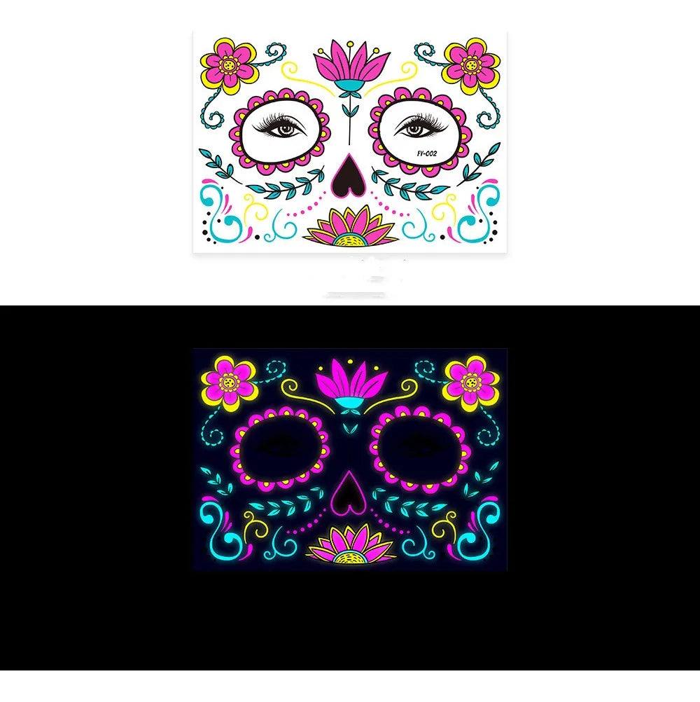 Brillos Adhesivos Para Rostro Neon Brillantes