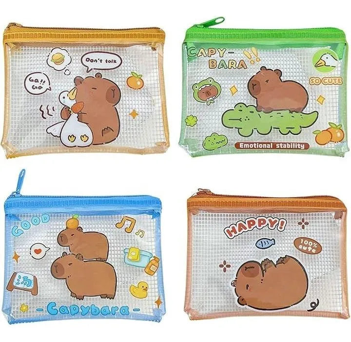 Cartuchera Neceser Capibara Pvc Con Cierre 22x16cm