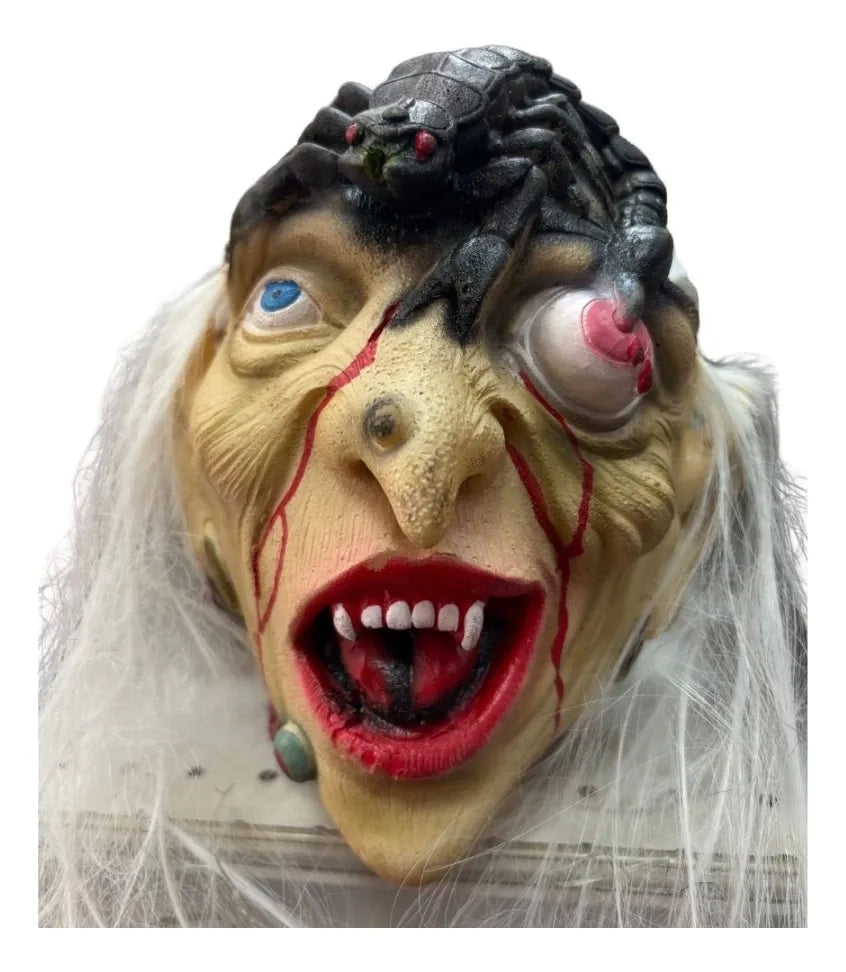 Cabezas Terroríficas de goma Para Decoración De Halloween