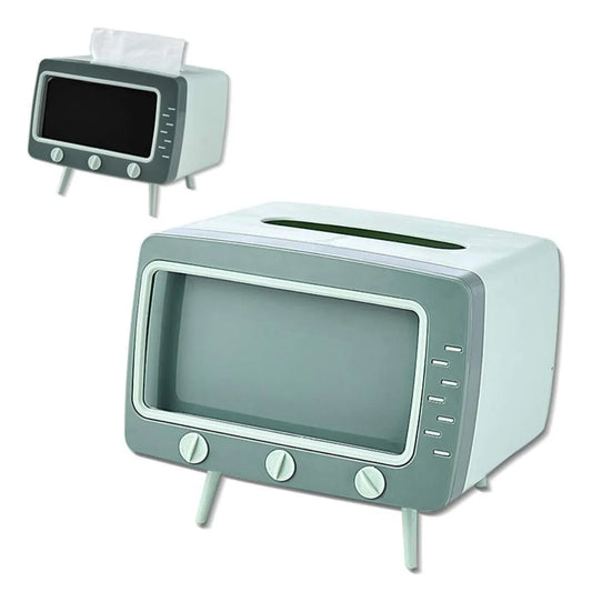 Televisión De Juguete Porta Celular Pañuelos 18cm