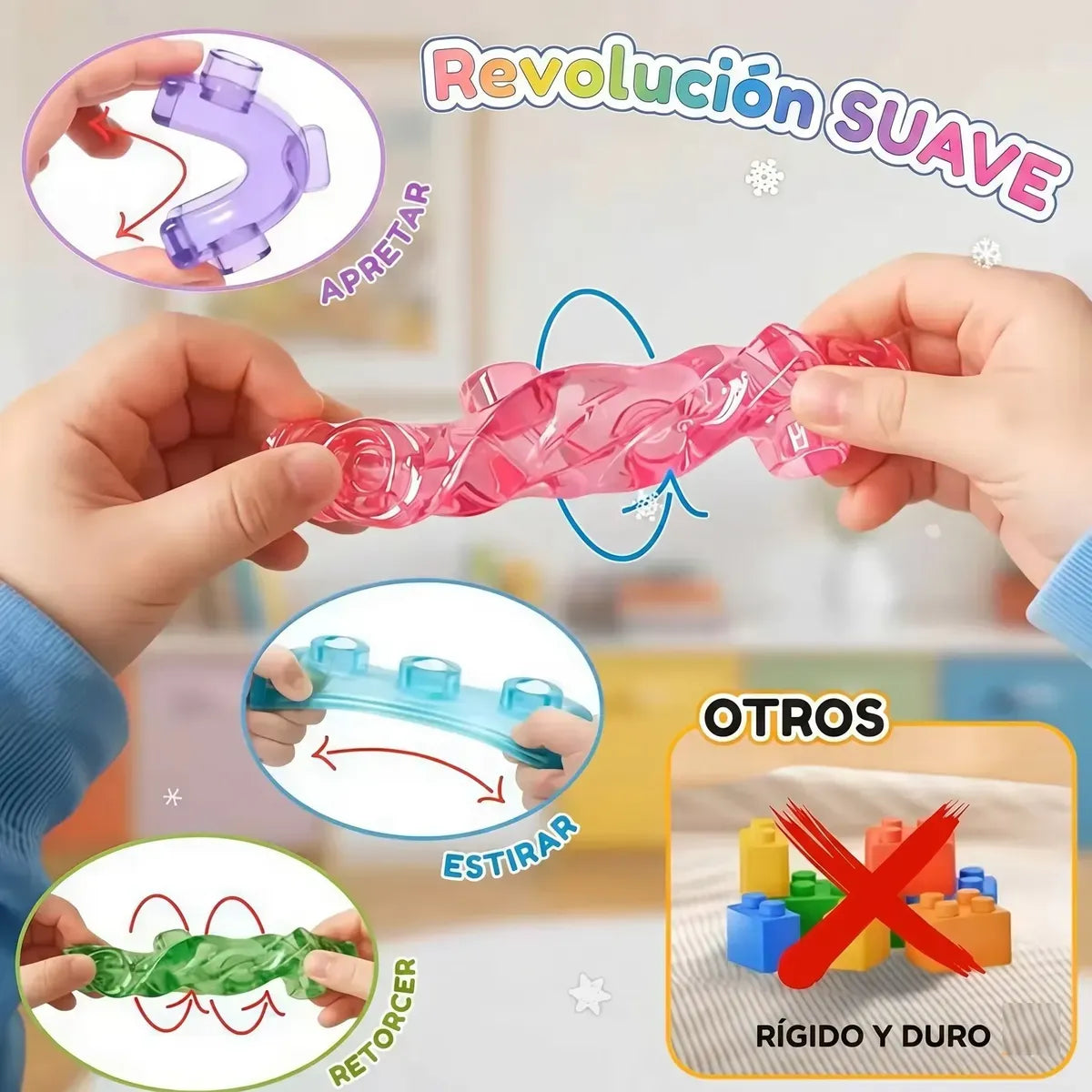 Bloques De Construccion Blandos Gelatina 40pcs
