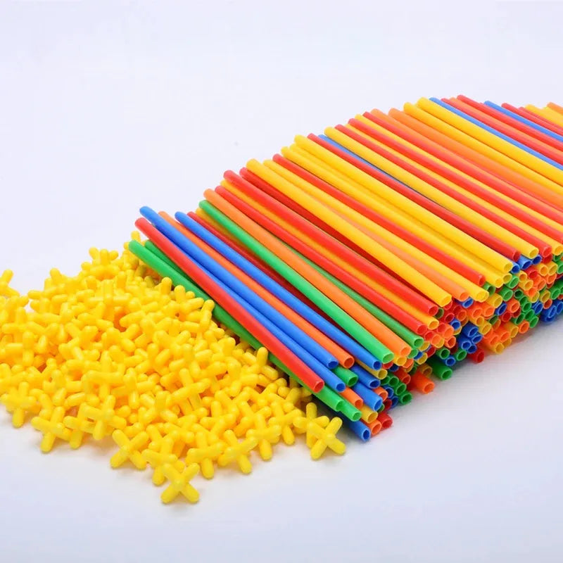 Juego De Encastre Palitos Con Conectores 110pcs