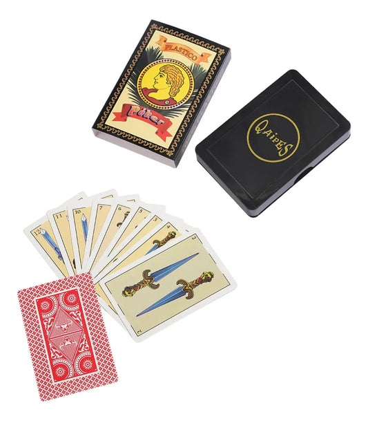 Baraja Española 100% Plástico, 40 Cartas Con Caja