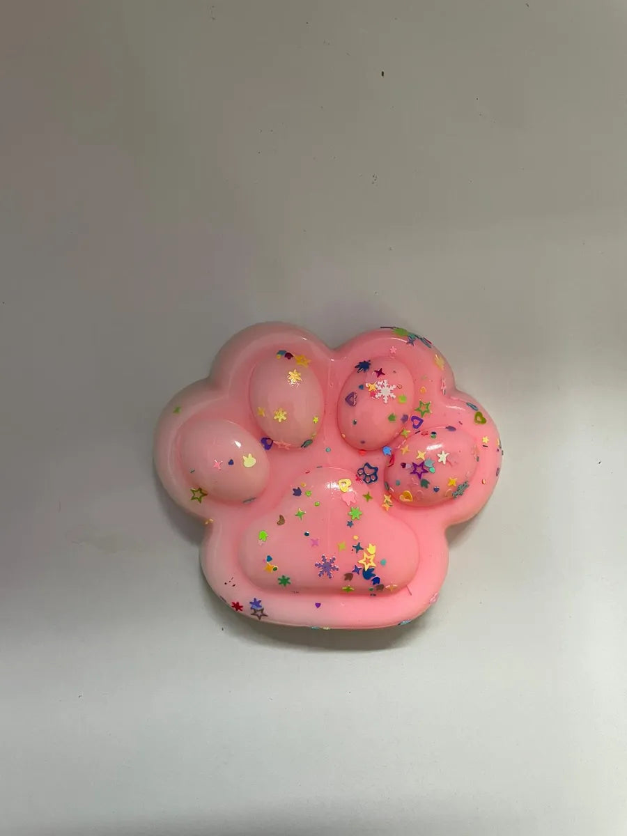 Squishy Huella Patita Perro Gato Antiestres X1 12cm