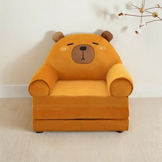 Sofa Cama Infantil Capibara 2 En 1 Felpa 50x50