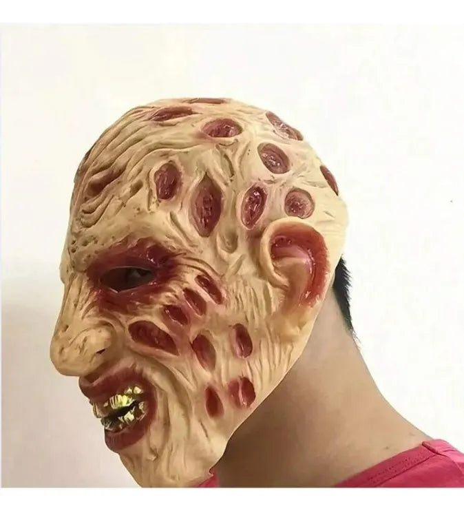 Mascara Freddy Krueger En Latex Cosplay Disfraz