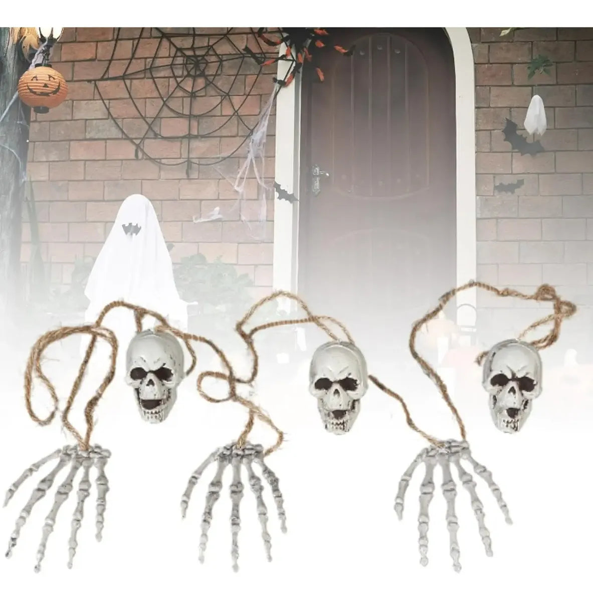 Decoración Halloween – Calaveras y Manos de Esqueleto 150 cm