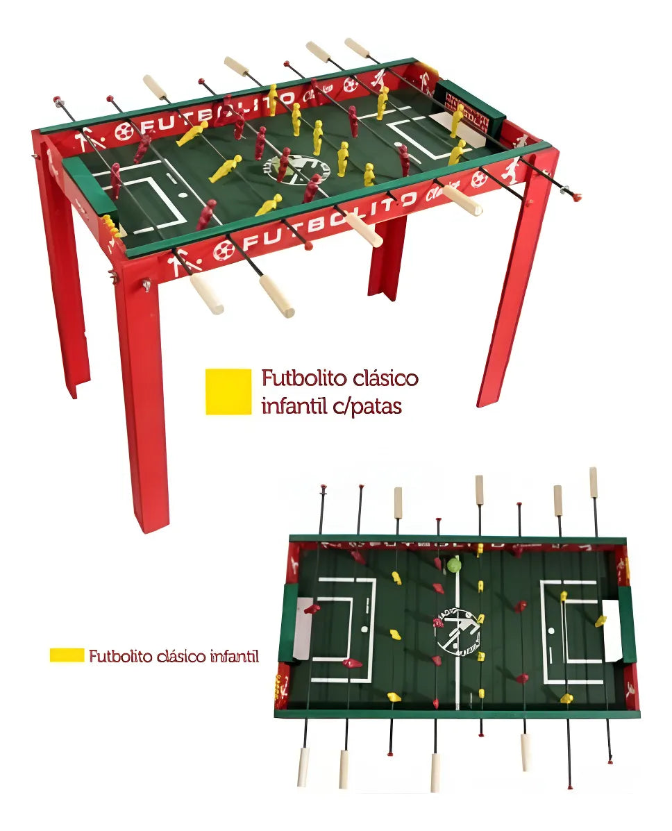 Fútbolito Infantil En Madera Clásico Con Patas