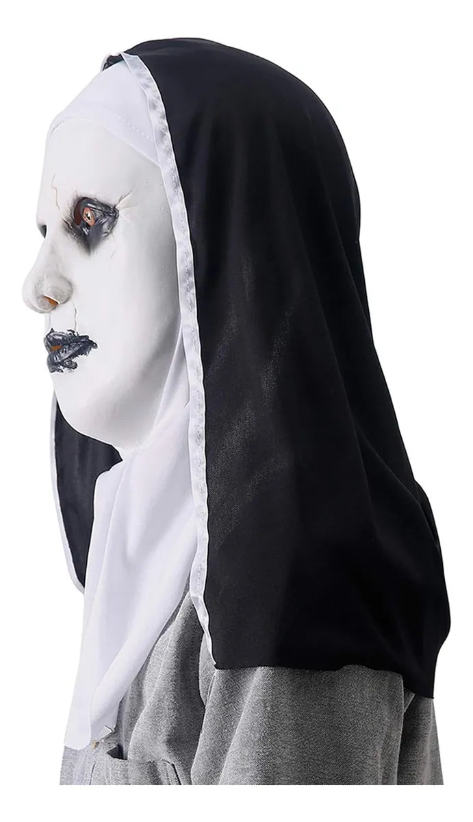 Máscara La Monja Adultos Látex Halloween