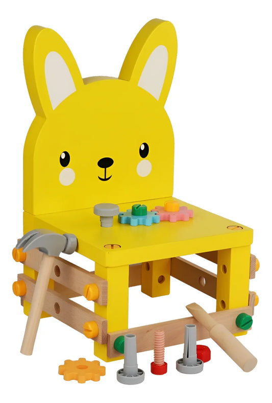 Mesa De Trabajo Carpintero Montessori Silla Conejo