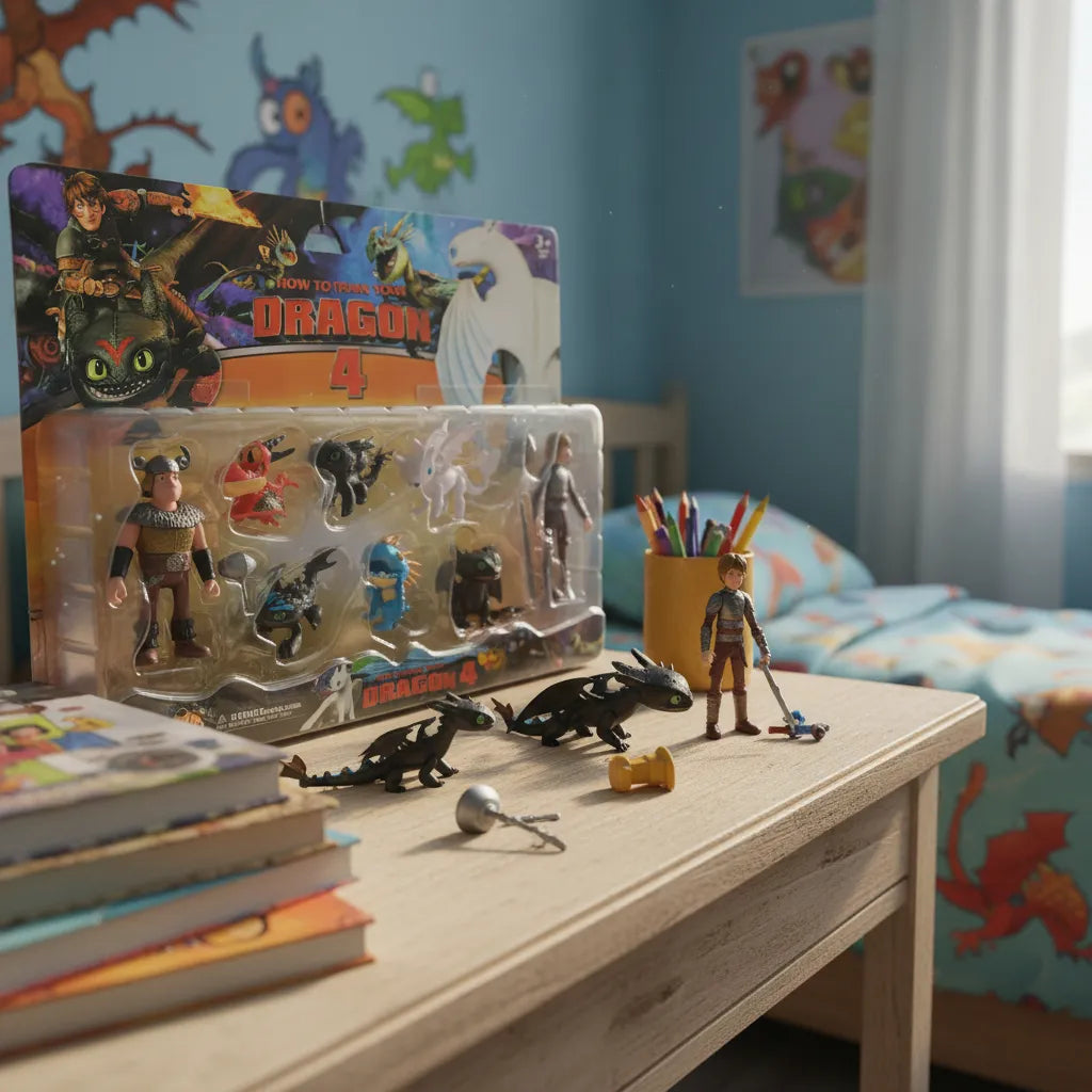 Set De Muñecos Como Entrenar A Tu Dragon 8pcs