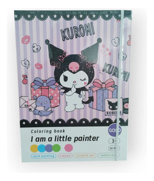 Set De Arte Kuromi 38 En 1 Colores Crayones Témpera