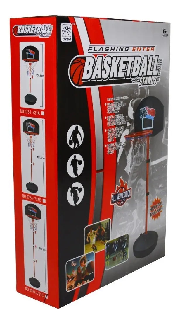 Aro de Basketball Infantil con Tablero Altura Ajustable