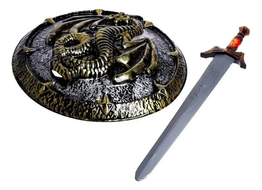 Espada de Juguete con Escudo – Set Guerrero Halloween