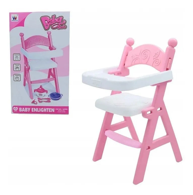 Silla De Cocina Unisex Para Muñecas Con Accesorios