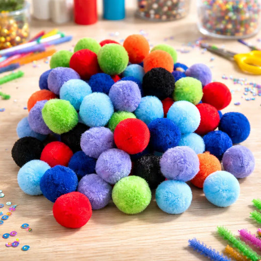 Pompones De Colores 2.5cm X1000 Unidades Surtidos