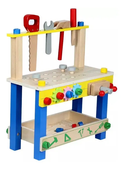 Mesa De Trabajo Herramientas Construcción Madera