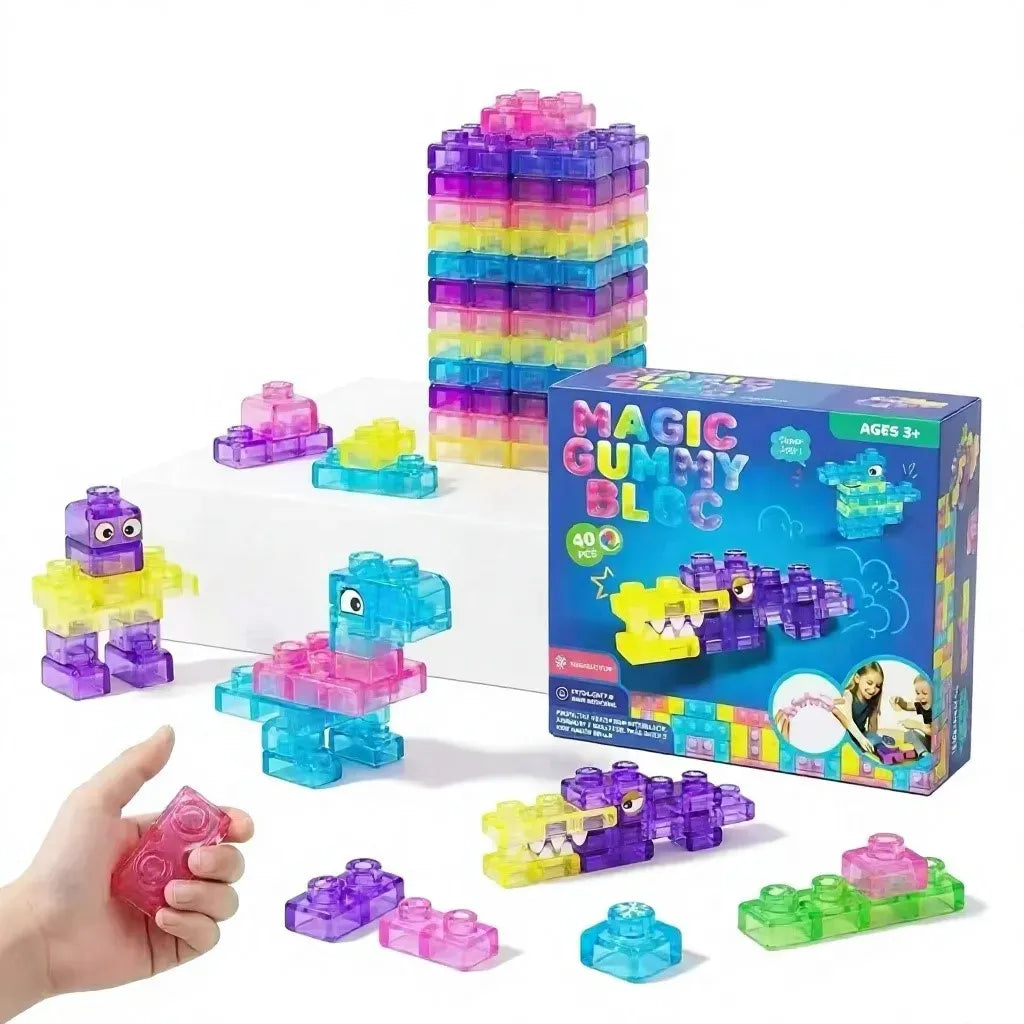 Bloques De Construccion Blandos Gelatina 40pcs
