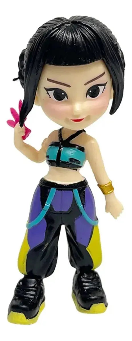 Figura Sorpresa Guerrera Kpop Demon Hunters Llavero pack x 2