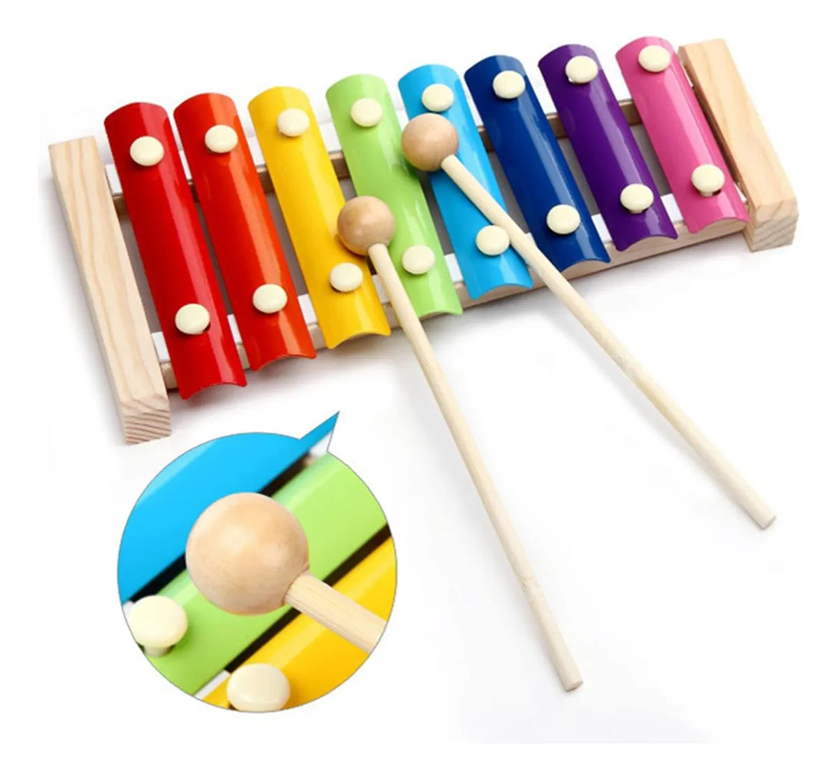 Xilófono En Madera Montessori 23cm